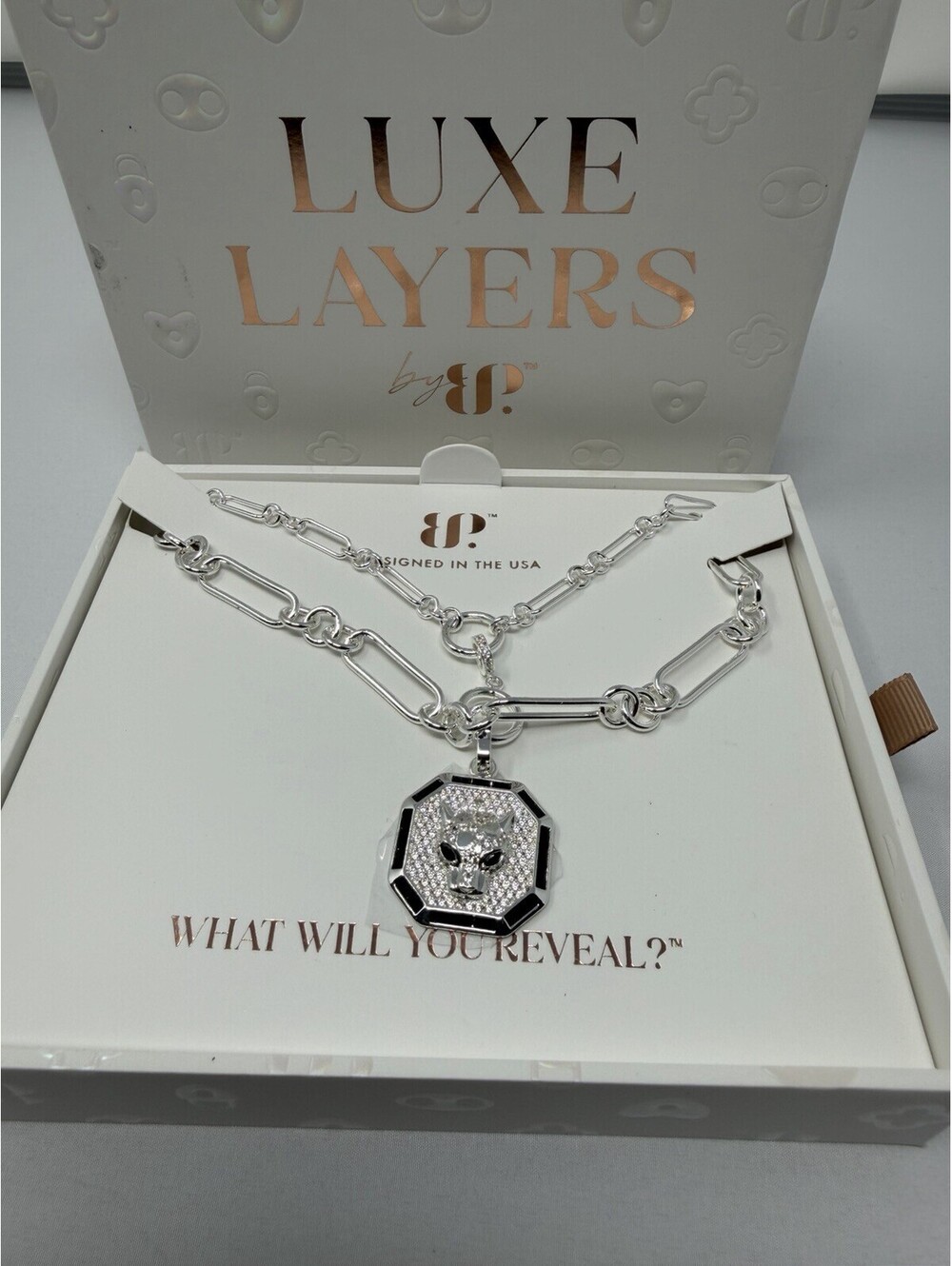Bomb Party Luxe Layers 2026 On The Prowl Silver Plating Black Onyx & Diamond CZ